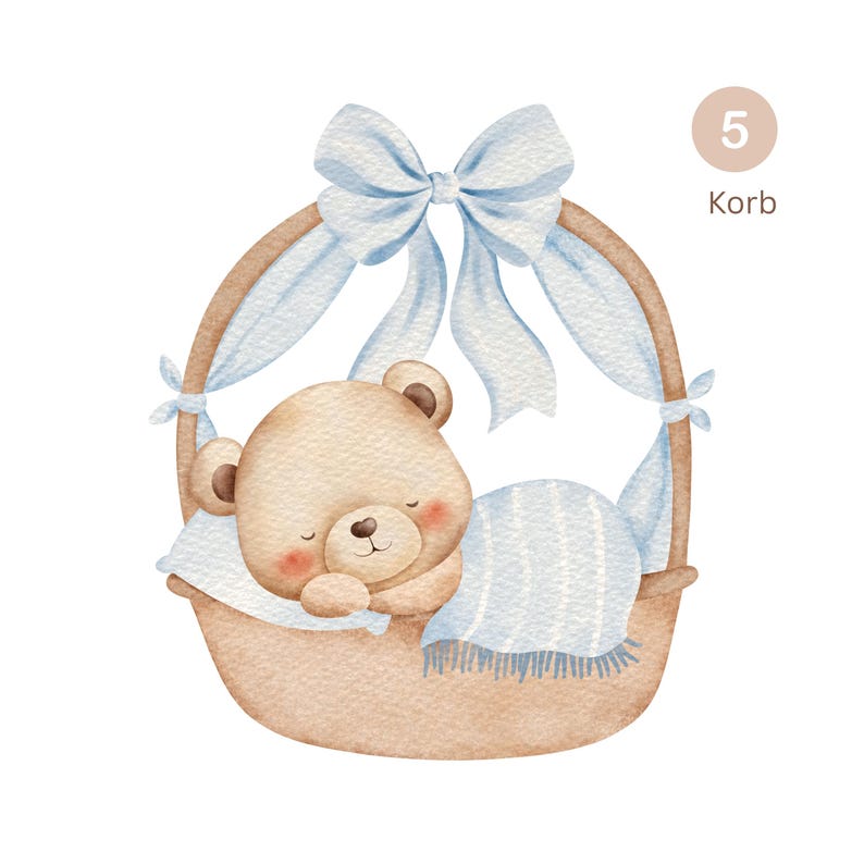 Unisex Babybody Bio Baumwolle | Baby Strampler Junge & Mädchen | 6 Teddy Bär Motiv | Geschenk zu Geburt und Taufe | bild 8