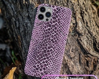 Handyhülle Reptil Print - Protección para iPhone y Samsung / Raubtier Design / Geschenk für Frauen, elegante y moderno