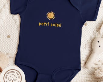 Petit Soleil Baby Bodysuit | Organic Cotton Baby Shower Gift