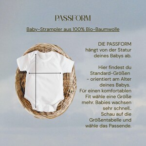 Unisex Babybody Bio Baumwolle | Baby Strampler Junge & Mädchen | 6 Teddy Bär Motiv | Geschenk zu Geburt und Taufe | bild 11