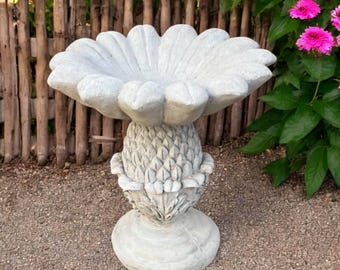 Pineapple Bird Bath Beton Pineapple Sculpture Home Fruit Ornament Garden Bird Drinker Bird Bath Decoration Concrete Pineapple Figurine