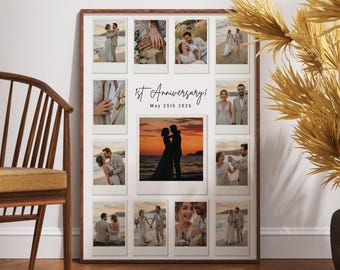 Benutzerdefinierte Polaroid Hochzeit Fotorahmen (Digitaler Download)