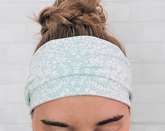 Light Blue Super Soft No Slip Wide Headband