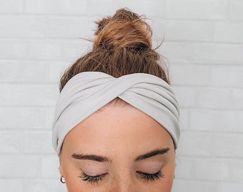 No Slip Softest Headband Ever Light Grey