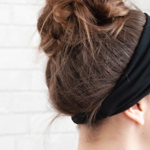 No Slip Softest Headband Ever Solid Black image 5