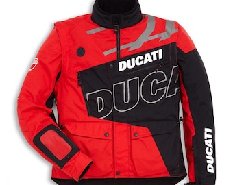 Chaqueta de moto impermeable y reflectante para hombre de Ducati
