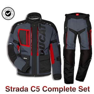 Traje de motociclismo de turismo para hombre Ducati Strada C5 (chaqueta y pantalón)