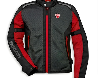 Ducati Mesh Men Motorcycle Textile Motorbike Racing Cordura Biker Jacket