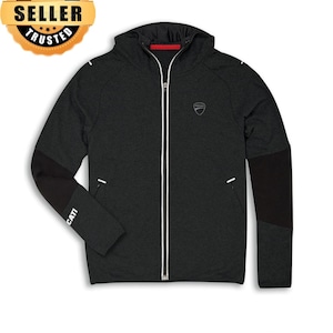 Giacca felpa con cappuccio Ducati Reflex Attitude grigia NUOVA! Specialmente per i motociclisti Ducati.