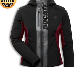 GENUINE WOMAN DUCATI outdoor C3 soft shell fabric hoodie style jacket