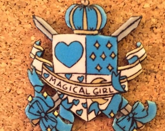 magical girl blue Brooch