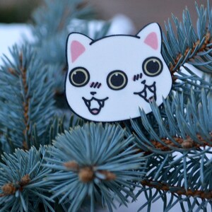 Two Faced Meow Brooch image 2