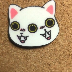 Two Faced Meow Brooch image 6