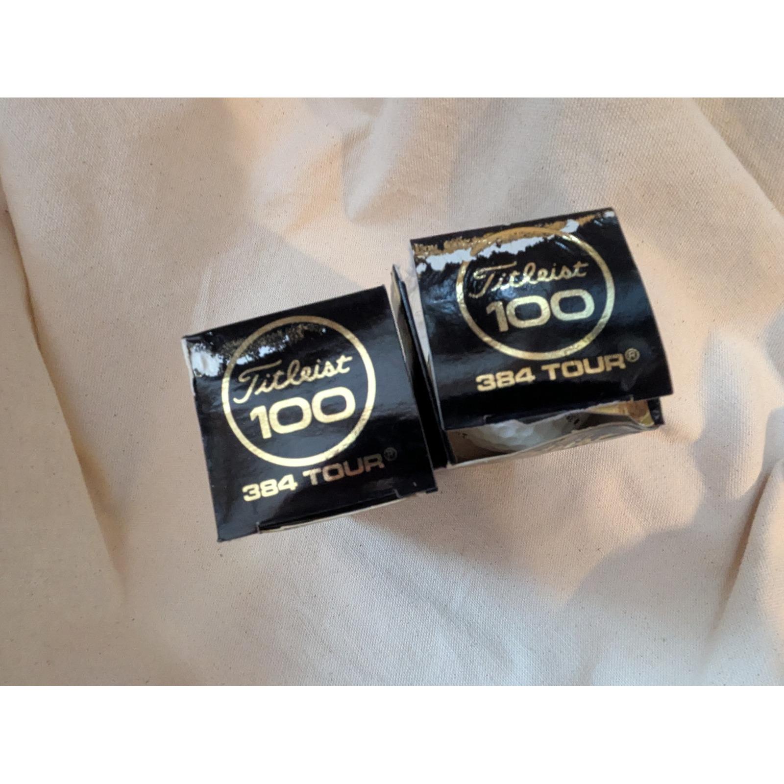 Titleist 384 Tour 100 Compression Golf Balls 2 Sleeves