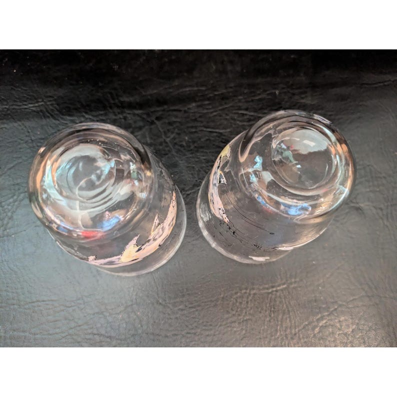 Lot of 2 Anthropologie Pig Hog Barn Farm Juice Glasses image 9