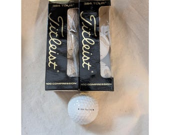 Titleist 384 Tour 100 Compression Golf Balls 2 Sleeves Westinghouse Logo NEW