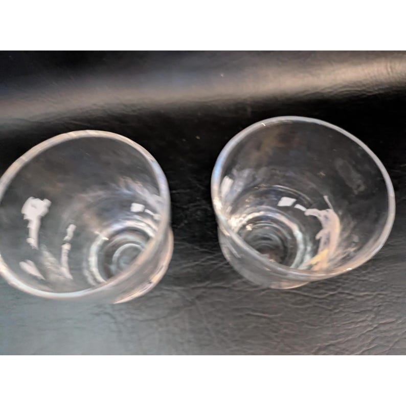 Lot of 2 Anthropologie Pig Hog Barn Farm Juice Glasses image 7