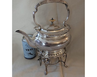 Stojak na czajnik Atkin Brothers Silver Plate Tilt EPNS 5504 w stylu wiktoriańskim