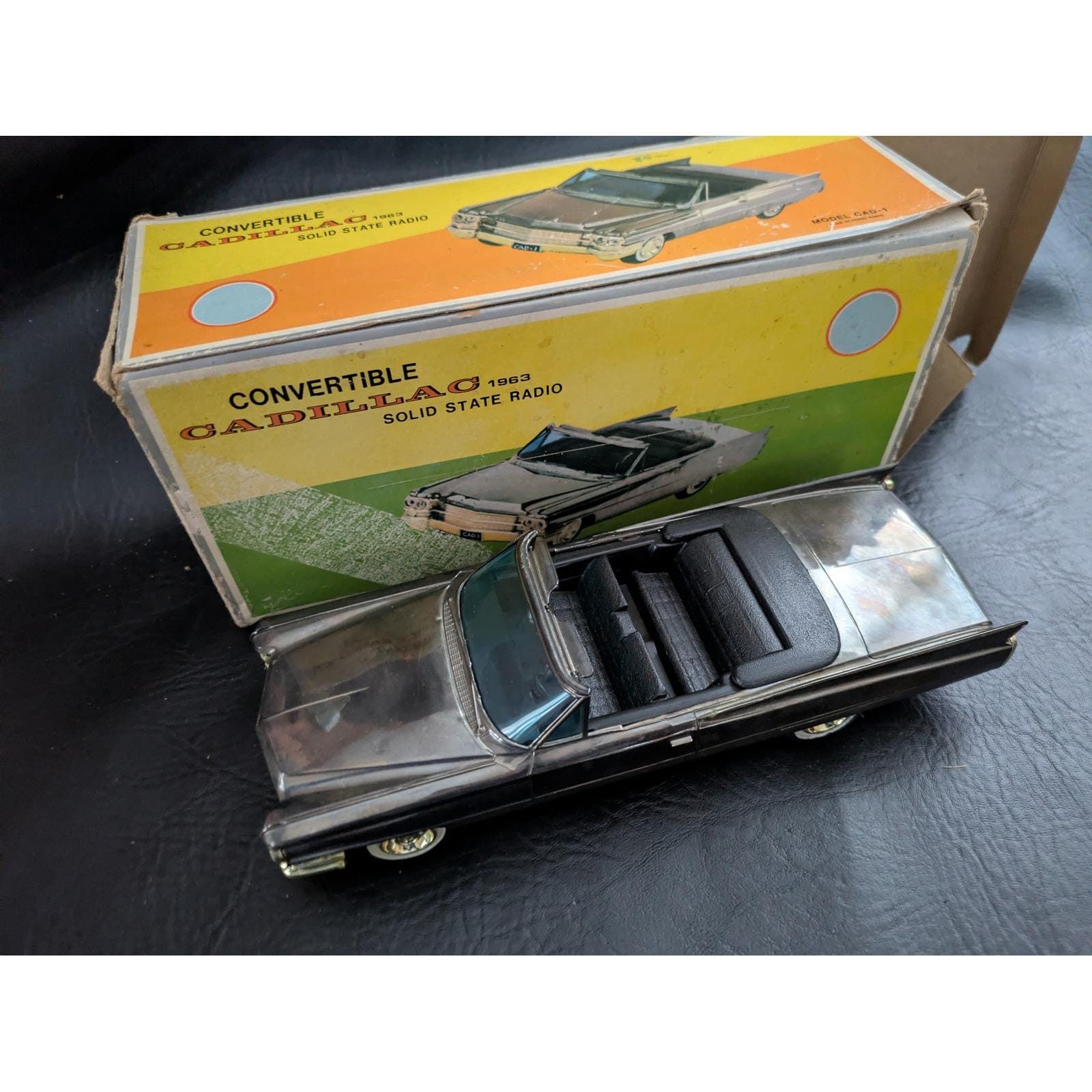 1963 Cadillac Convertible Solid State Radio CAD 1 Vintage Toy Car