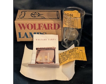 Wolfard ガラス製オイルランプ 6インチ 手吹きガラス工房 サンタローザ カリフォルニア州 箱入り