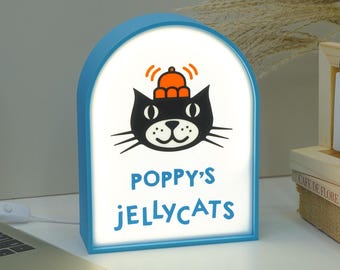 Jellycat Personalised Name Night Lamp, 3D Printed Cute Light, Gift for Kids & Collectors