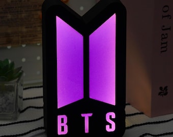 BTS 3D-nachtlampje, K-Pop legerventilator decor led-lamp cadeau