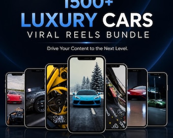 1500+ Luxury Car Reels – Supercar Video Bundle (Digital Download, MRR/PLR License Included)