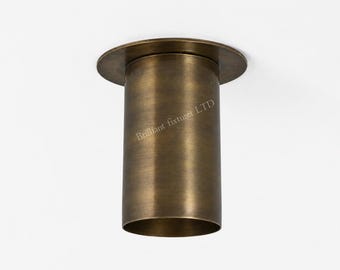 Modern Brass Ceiling Spotlight, Spot Light, Brass Spot Light, Antique Brass Recessed Ceiling Light Canopy Cover | Flush Mount Ceiling Rose