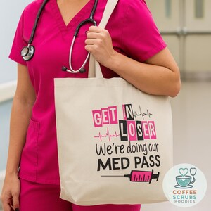 fourre-tout en toile pour stéthoscope Nurse Life | Fourre-tout pour école d'infirmières Med Pass