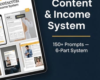 AI Content System | 150+ ChatGPT Prompts for Small Business Growth (PDF Download)