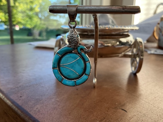 Vintage Sterling Silver “snake” pendant