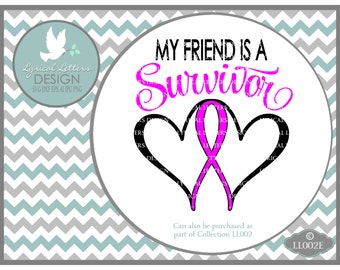 Download Survivor pink ribbon | Etsy