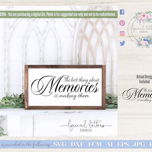 Best Thing About Memories SVG Digital Cut File for use with Cricut and Silhouette LL039A
