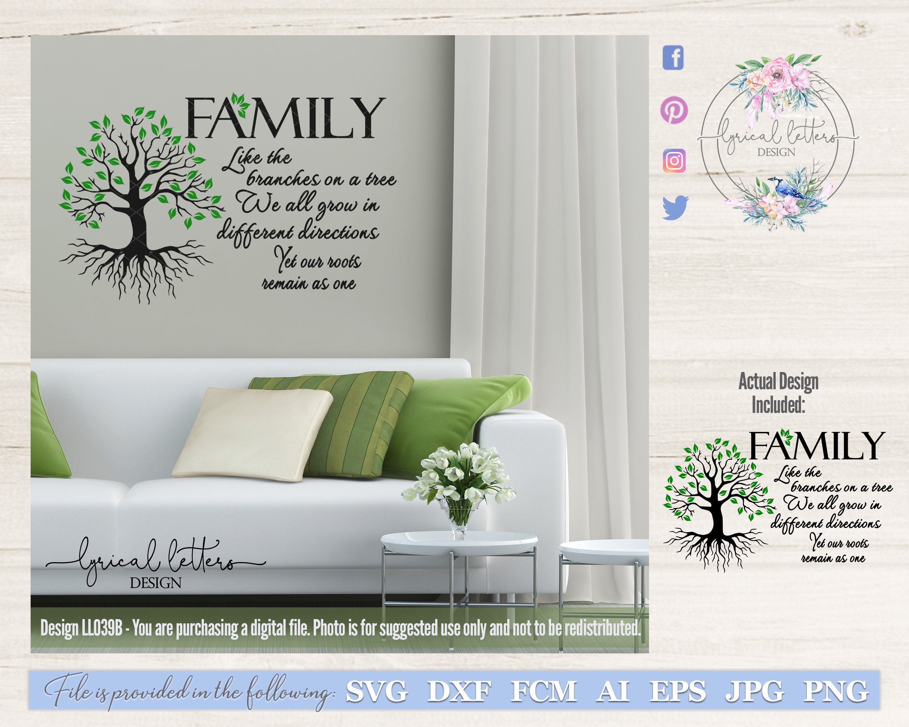 Download Family Like Branches on a Tree SVG Digital Cut File for Use | Etsy