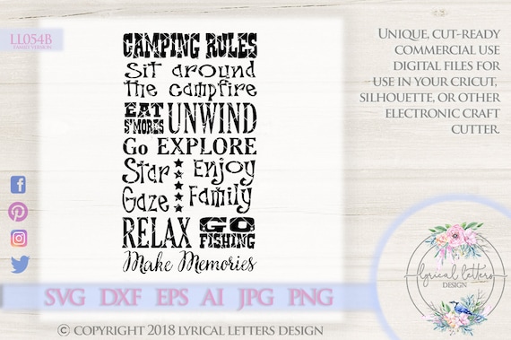 Free Free 323 Camping Rules Svg SVG PNG EPS DXF File
