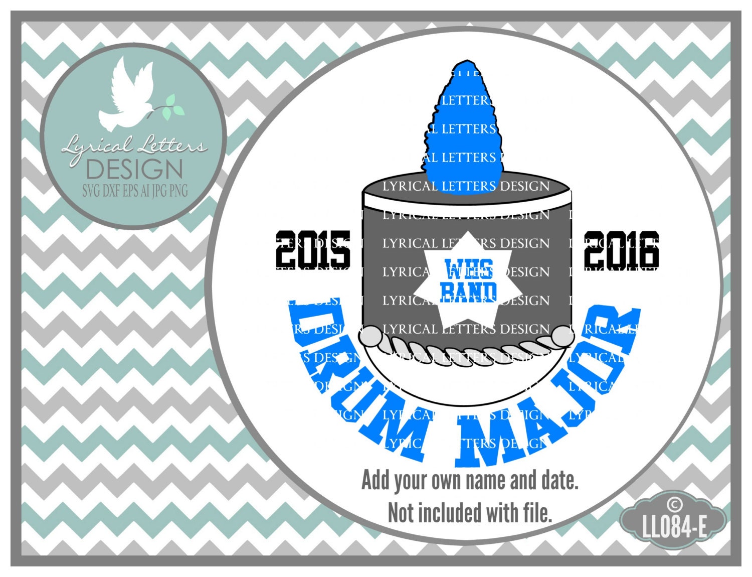 Drum Major Shako and Plume LL084 E SVG 