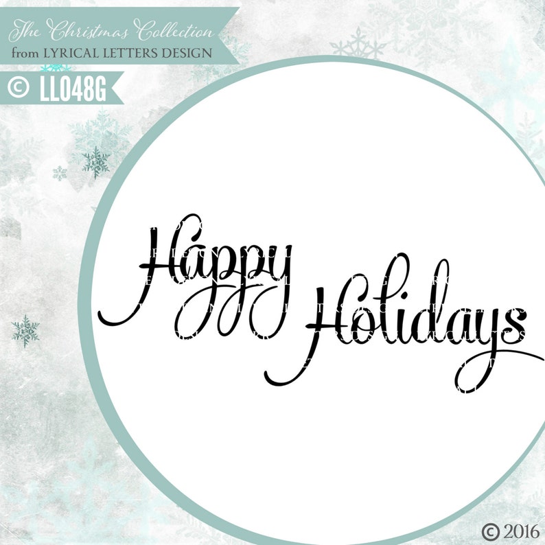 Download Happy Holidays Christmas Svg Ll048 G Vector Svg File Etsy 3D SVG Files Ideas | SVG, Paper Crafts, SVG File