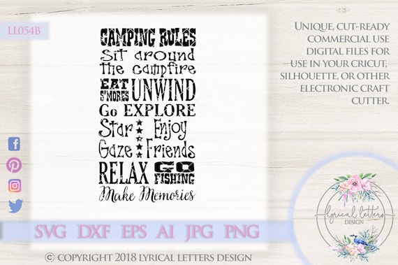 Free Free Camping Rules Svg 322 SVG PNG EPS DXF File
