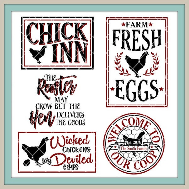 Farmhouse Style Crafter's Bundle LLBB003 SVG Cut File Includes ai, svg for Cricut , dxf for Silhouette users, png, jpg image 4