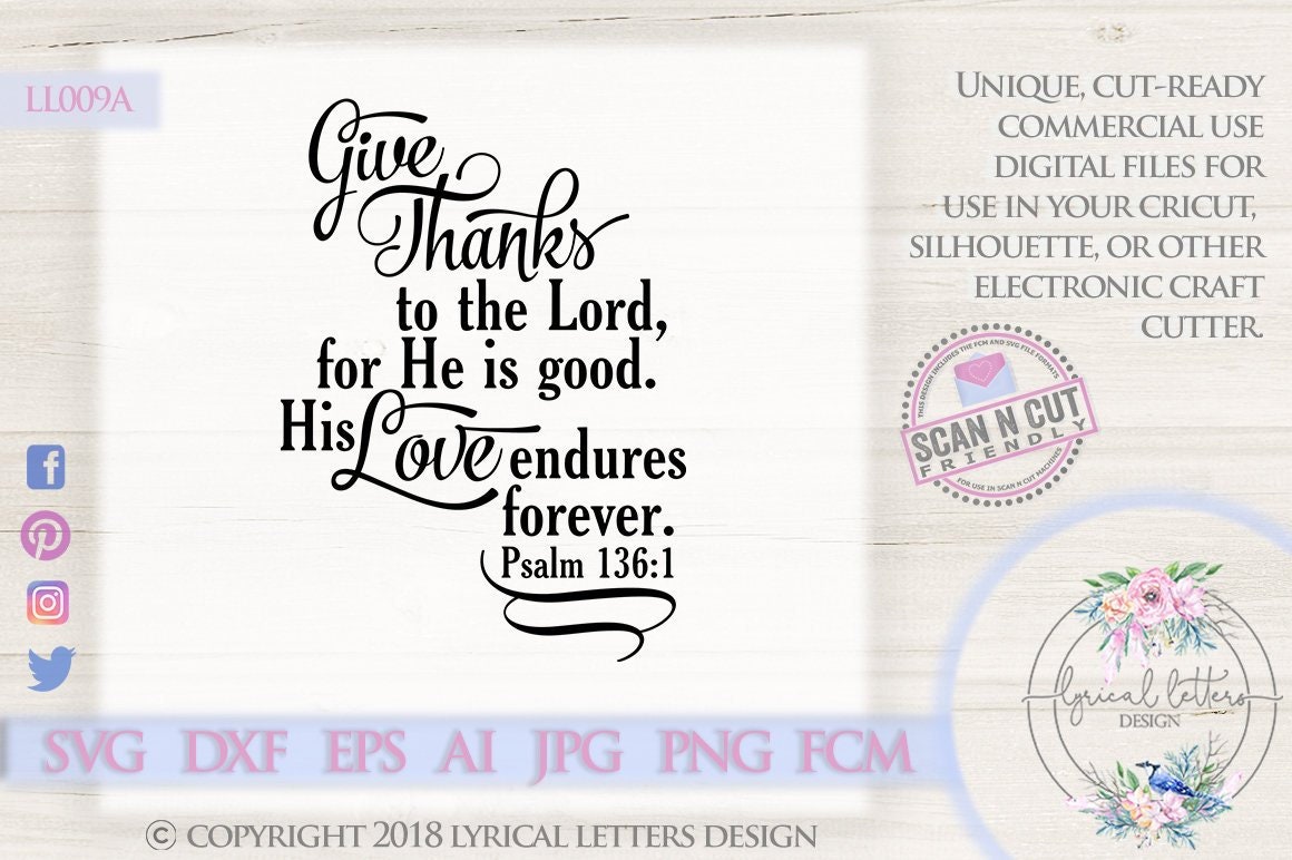 Psalm 46:10 Be Still and Know LL023 F SVG DXF Fcm Ai Eps Png Jpg Digital file for Commercial and Personal Use