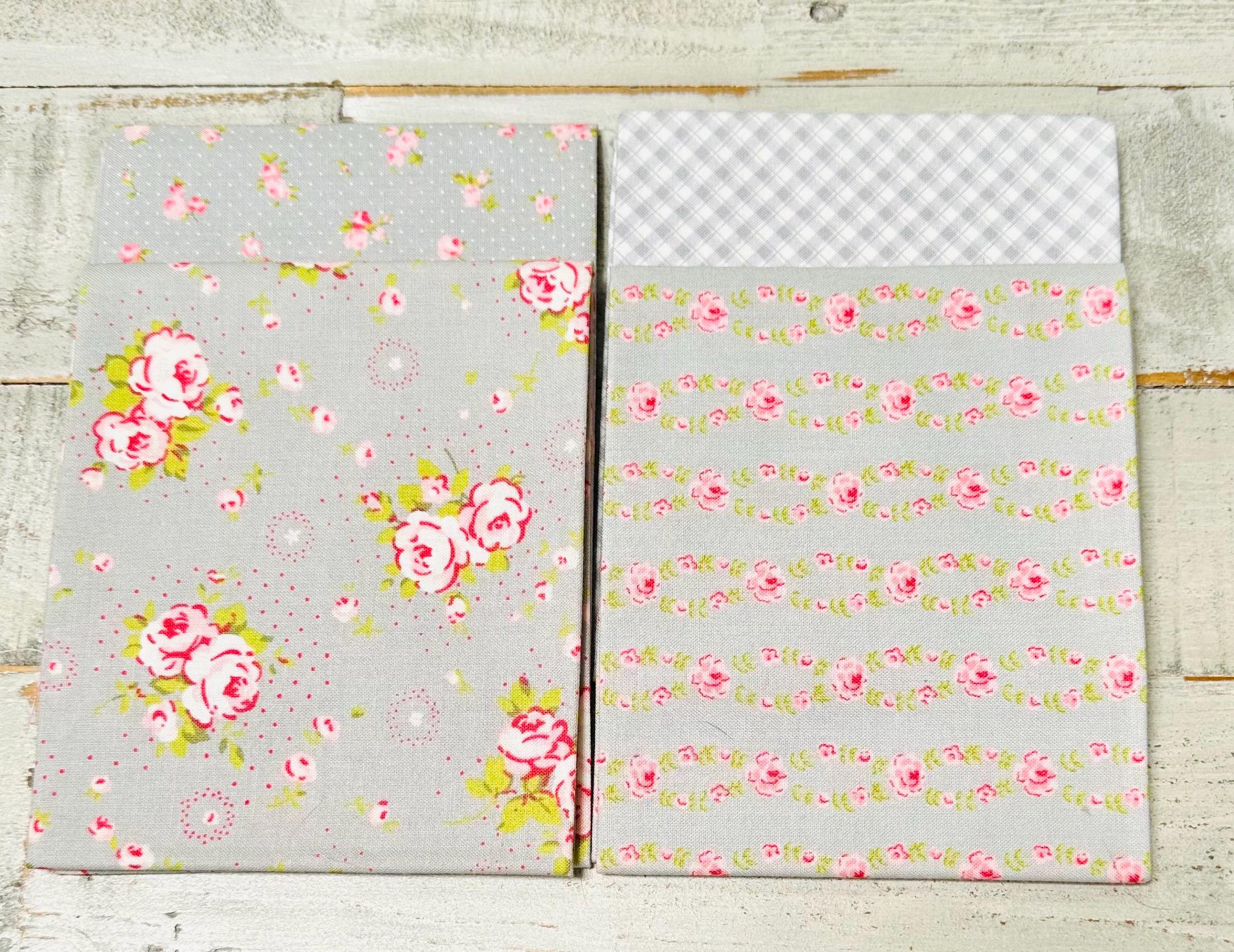 Brenda Riddle of Little Quilt Company Fat Quarters 4 fq’s in Grey Palette Moda Fabric