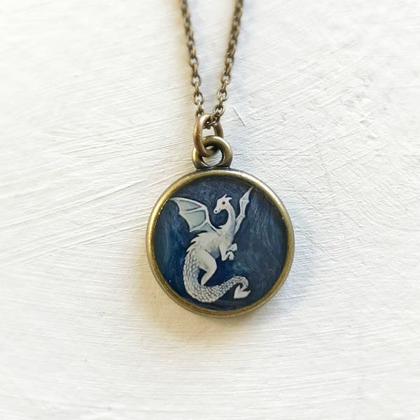 Dragon Necklace, Gift for boys, Mythical creature, Dragon jewelry, Mythical jewelry