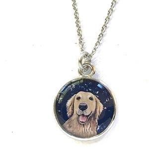 Golden Retriever Necklace, Dog Necklace, Dog Jewelry, Golden Retriever Jewelry