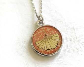 Ginkgo Leaf Necklace, Ginkgo Leaf, Ginkgo Leaf Art, Ginkgo Tree