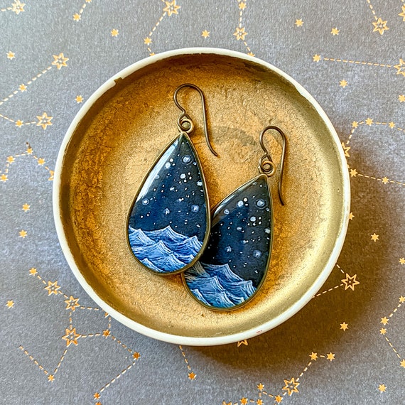 Etsy on sale teardrop earrings