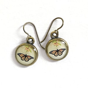 Monarch Earrings, Monarch Butterfly Earrings, Change Transformation Beauty, Monarch Wings of Change