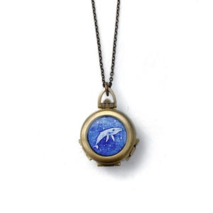 Whale Locket, Whale Necklace, Whale Art, Whale Jewelry