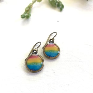 Rainbow Earrings, Rainbow Jewelry, Pride Earrings, Colorful Earrings, Bright Earrings