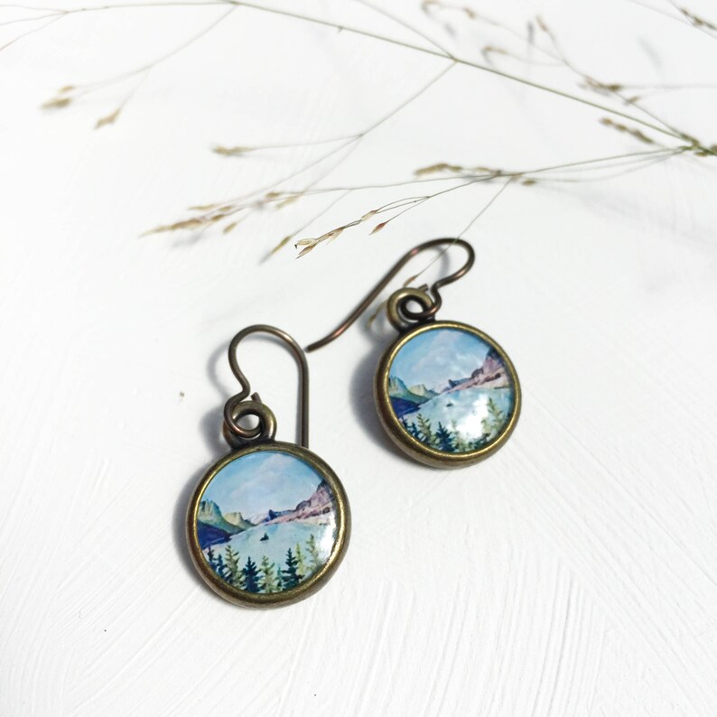 Glacier National Park Art Jewelry Made From an Original Etsy