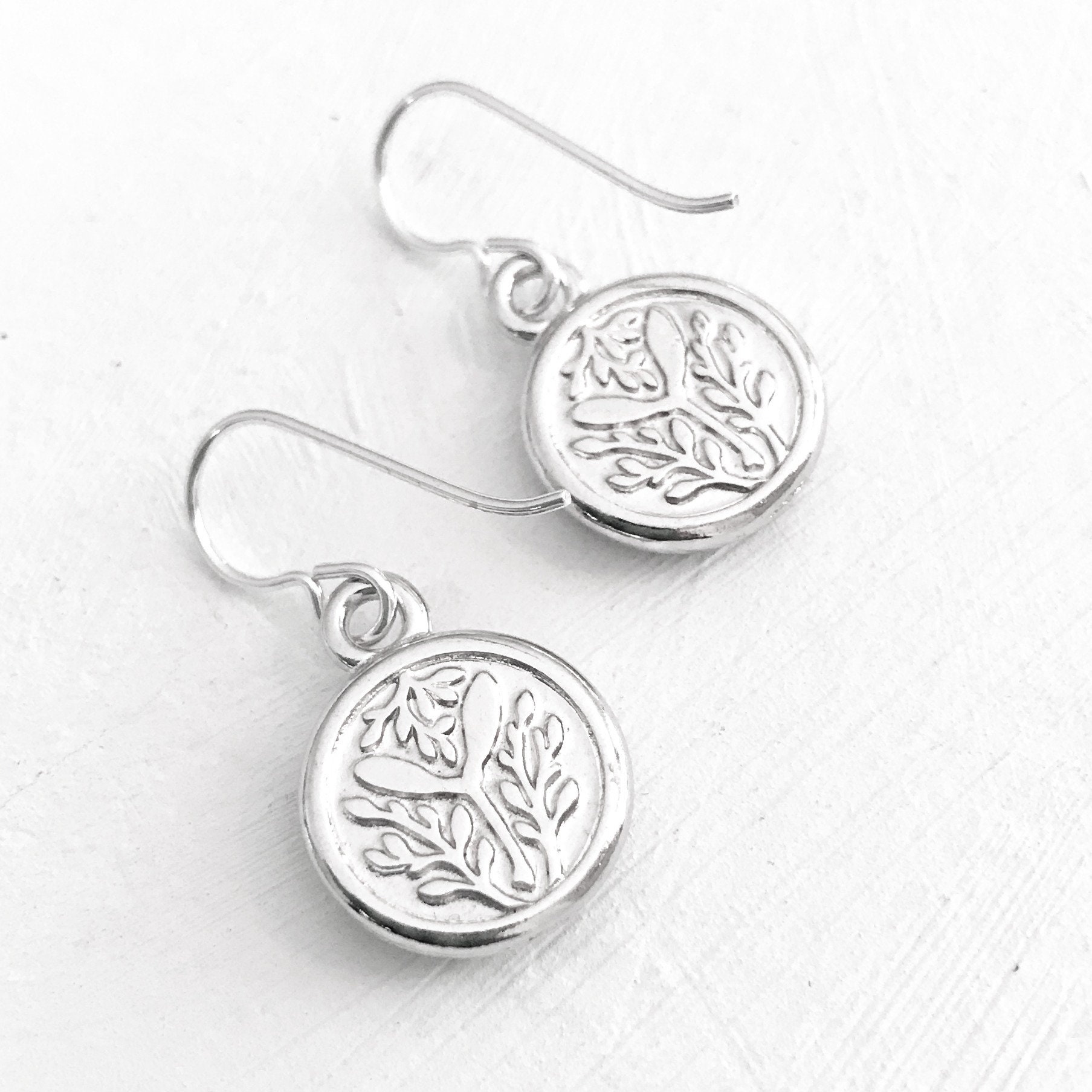 Pendientes de la fogata pendientes de plata pendientes de | Etsy